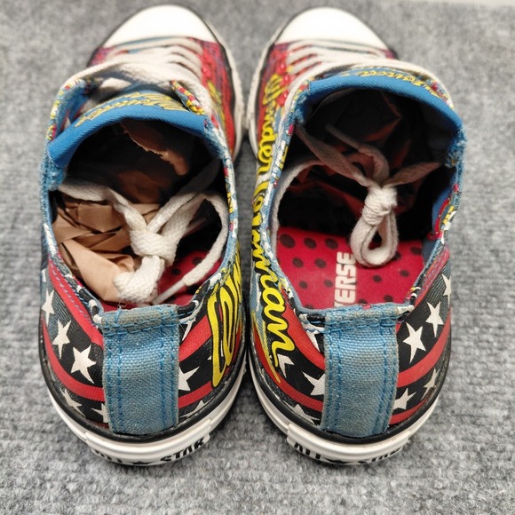 Converse All Star Wonder Women's Low Top Shoes Size 8 Chuck Taylor DC Comics - Picture 5 of 10